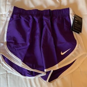 brand new purple nike running shorts